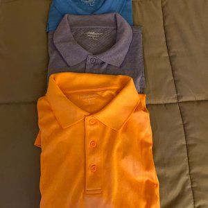 3-Croft & Barrow polos' 100 % poly, short sleeve